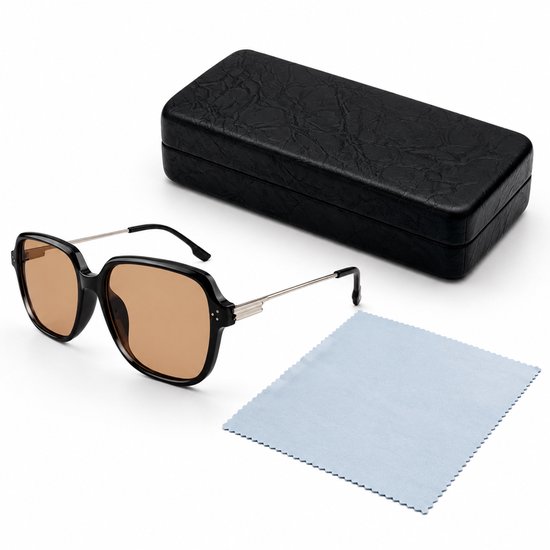 Nachtbril Auto - Polariserende Bril - Comfortabel Zicht - Lichtfiltering - Unisex - Zwart