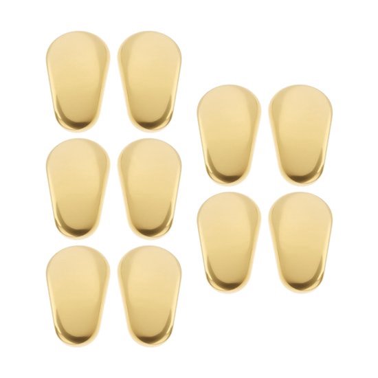 Neuspads Gouden Push-In - Neuspads Bril Siliconen - Neuspads Bril Zelfklevend - 5 Paar - 12mm - Lichtgewicht en Duurzaam - Zonnebrilonderdelen