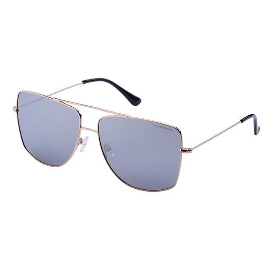 Nihao River 1.1mm Polarized Lens - Shiney Gold Anti-Allergic Frame - Silver Mirror Coating - Anti Reflect Coating - Soft Beweegbare Neusvleugels - UV400 van Nihao.
