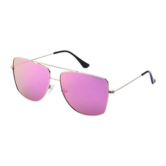 Nihao River 1.1mm Polarized Lens - Shiney Zilver Anti-Allergic Frame - True Revo Purple Coating - Anti Reflect Coating - Soft Beweegbare Neusvleugels - UV400 van Nihao.