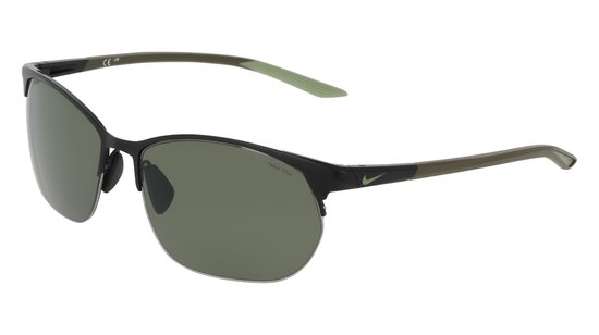 NIKE NIKE MODERN METAL ZONE IH0911X 011 MATTE BLACK / GREEN 62/17/145 MALE Zonnebrillen van Merkloos
