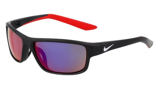 NIKE NIKE RABID 22 JR IF1054X 010 MATTE BLACK / INFRARED MIRROR 55/13/125 Jongen Zonnebrillen van Nike