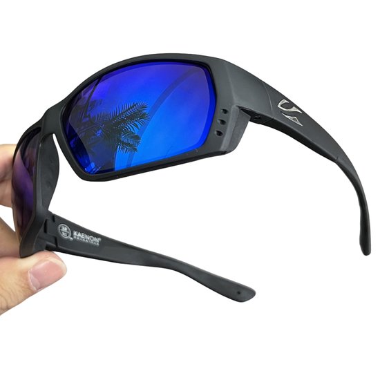 Nivard Zonnebril Voor Heren - Zonnenbrillen - Zonnenbril - Sun Glasses - Sunglasses - Techno Bril - Rave & Festival - Premium Quality - Blauw van Nivard