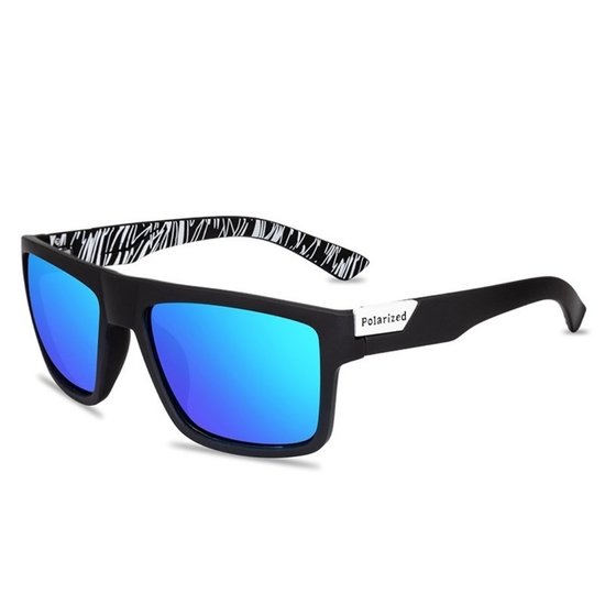 Nivard Zonnebril - Zonnenbrillen - Zonnenbril - Sun Glasses - Sunglasses - Techno Bril - Rave & Festival - Premium Quality - Blauwe Lens van Nivard