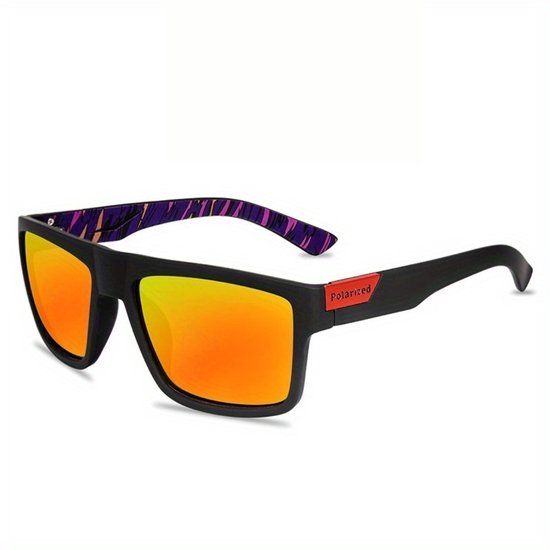 Nivard Zonnebril - Zonnenbrillen - Zonnenbril - Sun Glasses - Sunglasses - Techno Bril - Rave & Festival - Premium Quality - Rode Spiegel van Nivard