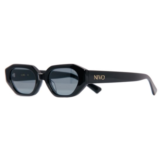Nivó Dames Zonnebril - Bisou - Gepolariseerd - Zwart - UV400 - Luxe Brillenkoker - Dames & Heren Zonnebril - Uniseks - Festival Zonnebril van Merkloos