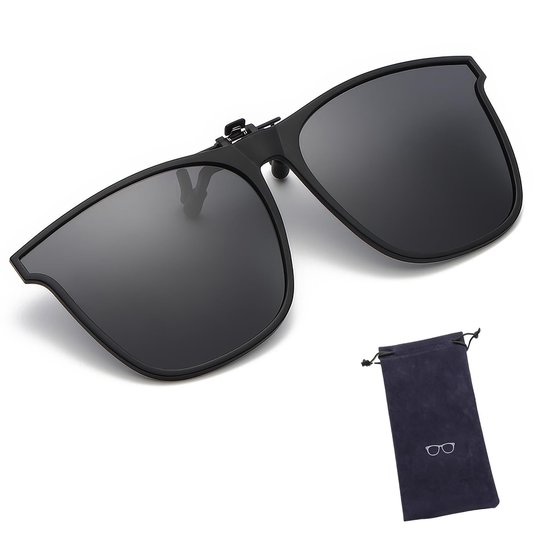 NTH products- Clip-on Zonnebril Gepolariseerd - Flip-up Zonnebril - UV400 Bescherming - Rond Design - Voor Dames/Heren - Eenvoudig Bevestigen