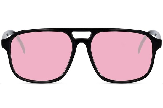 Nydo Eyewear, Zonnebril - Zwart - Sunglasses - Roze van Merkloos