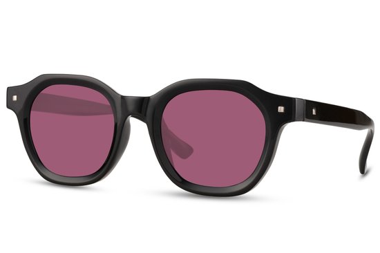 Nydo Eyewear - Zonnebril - Zwart - Sunglasses - Zwart - Paars van Merkloos