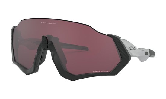 Oakley Flight Jacket Matte Black/silver Prizm Road Black van Oakley