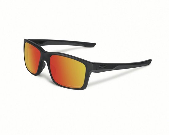 Oakley Mainlink - Zonnebril - Polarized - Matte Black / Ruby Iridium van Oakley