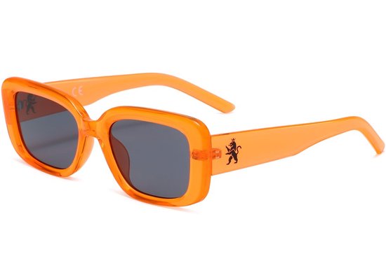 O.Leo – Oranje zonnebril - Koningsdag bril met leeuw - Dames & heren - UV400 bescherming van Merkloos