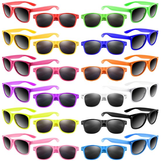 Omgoods - 48 Stuks Neon Zonnebrillen voor Kinderen