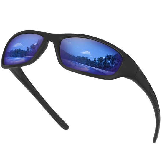 Omgoods - Polariserende Sport Zonnebril met UV 400 Bescherming (Blauw)