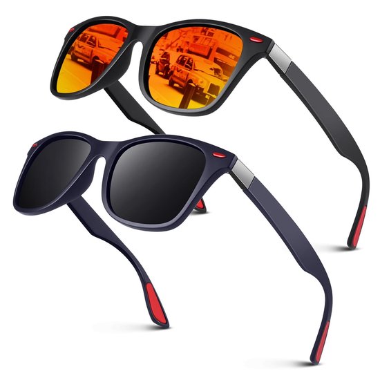Omgoods - Polarized Zonnebrillen Set voor Mannen en Vrouwen met UV400 Bescherming