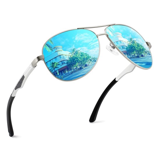 Omgoods - Polaroid Aviator Zonnebril met UV400 Bescherming van Omgoods