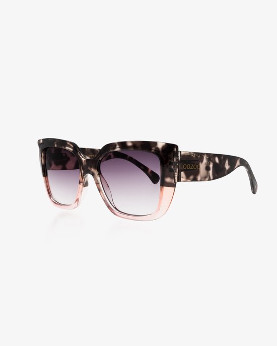 OOZOO Sunglasses - zwarte tortoise/roze zonnebril - SG012-BP