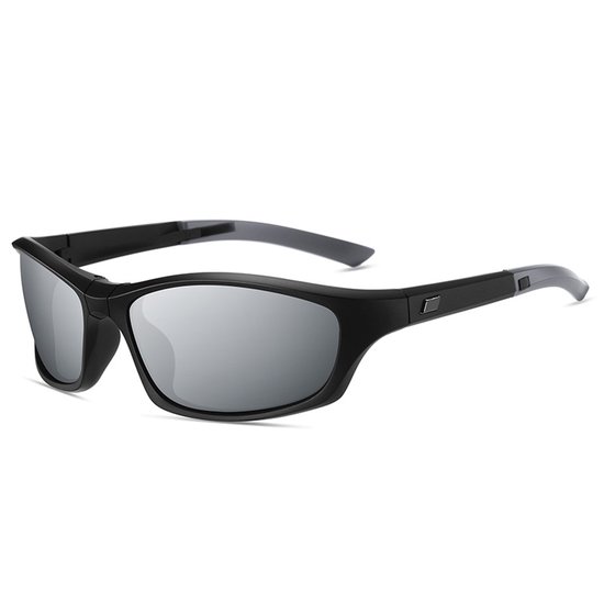 Opvouwbare Gepolariseerde Sport Zonnebril - Fietsbril - Heren / dames - UV400 Bescherming - Anti-Glare & HD Zicht - Compact Design - Voor Autorijden, Vissen & Outdoor - Ideaal voor Reizen - Grijs & Zwart