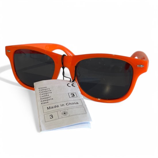 Oranje Zonnebril - Ik  Oranje - Koningsdag - Voetbal - Festivalbril van Feestbrillen.