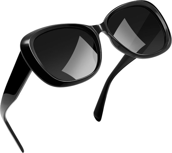 Oversized Acetaat Zonnebril Gepolariseerd UV400 voor Dames | UV400-Bescherming Trendy Vlindertinten Zonnebrillen voor Vrouwen en Autorijden