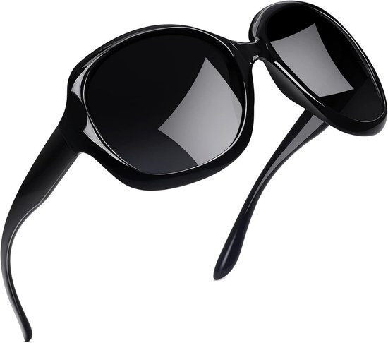 Oversized Zonnebril Dames Gepolariseerde UV400 Bescherming | Vintage Mode Elegante Grote Ovale Zonnebrillen Autorij Strand Dagelijks Gebruik Vrouwen