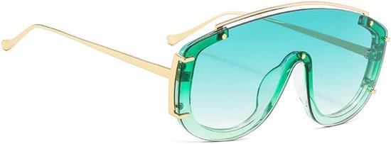 Oversized Zonnebril - Vintage Bril - Buiten Activiteiten - Vierkant Frame - 64 mm Lensbreedte - Niet gespecificeerd