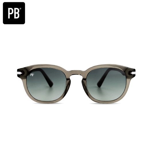 PB Sunglasses Aspen Acetate Bottle Green - Zonnebril heren en dames - Gepolariseerd - Acetaat frame - Groene lenzen - Ronde zonnebril van PB Sunglasses