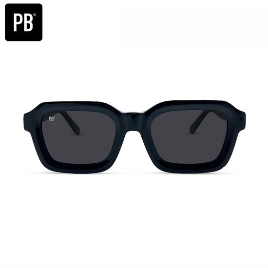 PB Sunglasses - Dijon Black. - Zonnebril heren en dames - Gepolariseerd - Rechthoekige zonnebril - Stevig acetaat frame van PB Sunglasses