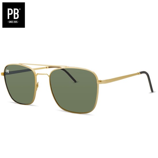 PB Sunglasses - Legend Classic. - Zonnebril heren en dames gepolariseerd - Goud frame - Stijlvolle neusbrug van PB Sunglasses