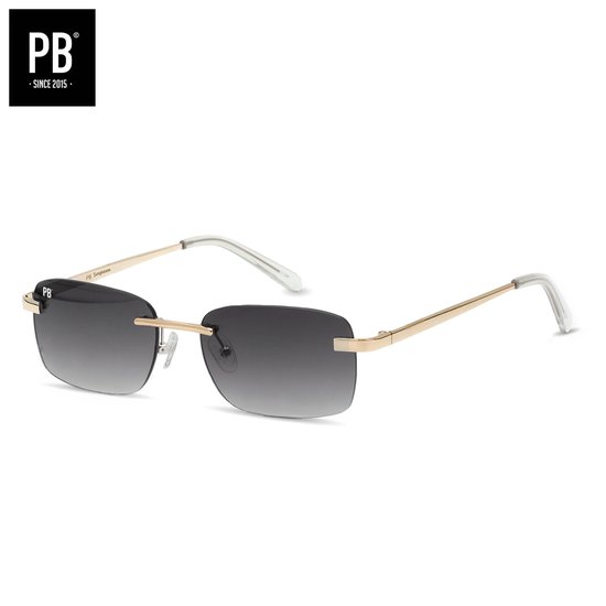 PB Sunglasses - Venice Grey. - Zonnebril heren en dames - Grijze lens - Randloze zonnebril - Stainless steel van PB Sunglasses