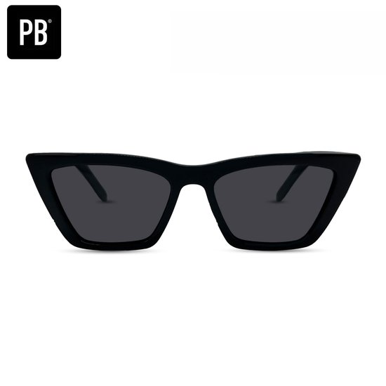 PB Sunglasses - Vienna Acetate Black. - Zonnebril dames en heren - Gepolariseerd - Cat Eye zonnebril - Zwart acetaat frame van PB Sunglasses