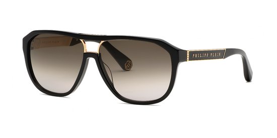 Philipp Plein SPP118M Nero lucido 60/12/145 MAN Zonnebrillen van Merkloos