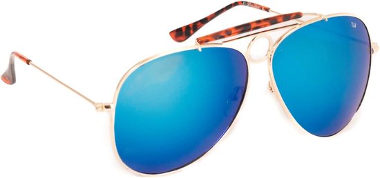 Piloten Zonnebril - Aviator Zonnebril - Bescherming Tegen Zon - Dubbele Brug Detail - UV400 Lenzen van Merkloos