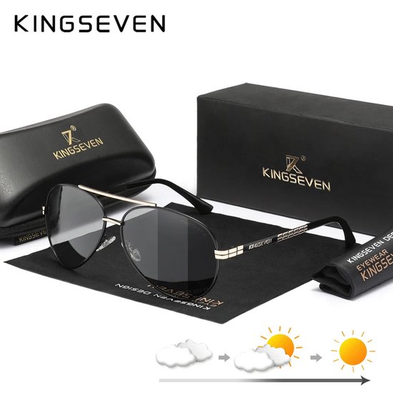 Piloten Zonnebril - KingSeven - NDA Black - Met UV400 en Polarisatie Filter - Z94 van Pilot