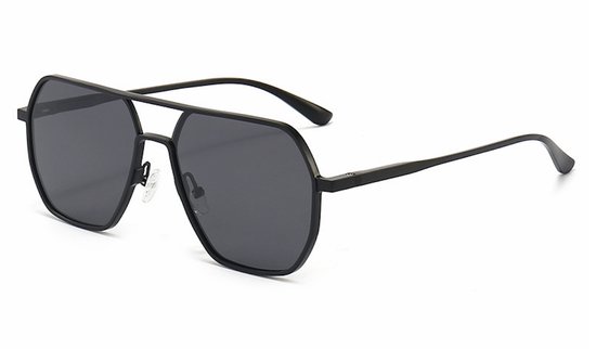Piloten Zonnebril Unisex - Zwart Montuur met Grijze Glazen - UV Bescherming - Voor Autorijden & Vakantie