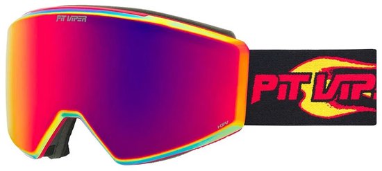 Pit Viper The Combustion Bn5000 Skibril Rood Red Revo/CAT3+Yellow Snow/CAT1 Man,Vrouw