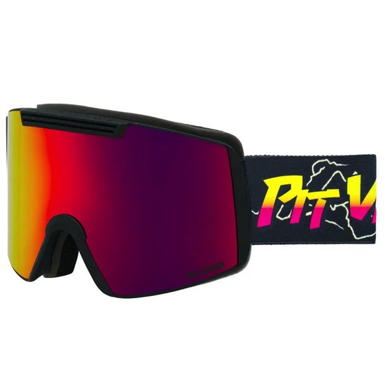 Pit Viper The Power Surge Backslap Small Skibril Zwart Red Revo/CAT3 Man,Vrouw