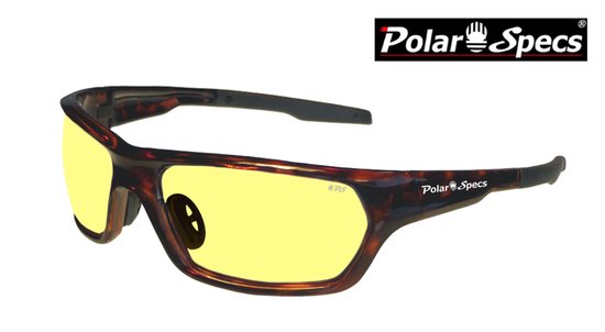 Polar Specs® Polariserende Nachtbril Atmosphere PS9025 - Tortoise Bruin - Polariserend Geel Cat.1 - Medium - Dames van Merkloos