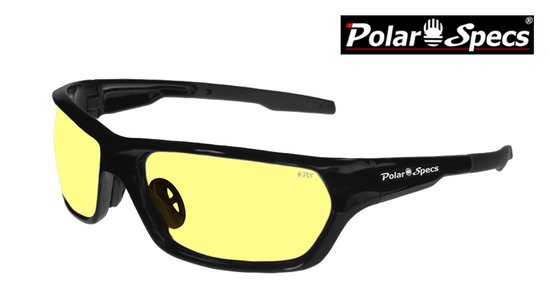 Polar Specs® Polariserende Nachtbril Atmosphere PS9025 – Zwart – Polariserend Geel Cat.1 – Medium – Unisex van Polar Specs
