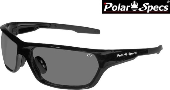 Polar Specs® Polariserende Zonnebril  Atmosphere PS9025 – Shiny Black – Polarized Black – Medium – Unisex van Polar Specs