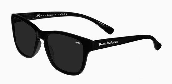 Polar Specs® Polariserende Zonnebril Wave Classic PS9011 – Shiny Black – Polarized Black Extra Dark Cat.4 – Small – Unisex van Polar Specs