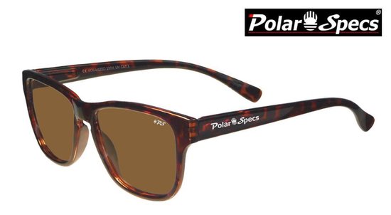 Polar Specs® Polariserende Zonnebril Wave Classic PS9011 – Tortoise Bruin – Polarized Brown – Small – Unisex van Polar