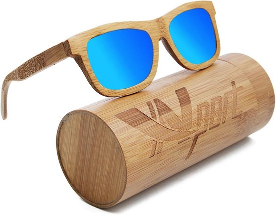 Polariserende Zonnebril Hout & Bamboe Drijvend - Unisex UV400 Bescherming van Merkloos