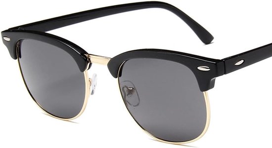 "Polariserende Zonnebril voor Mannen en Vrouwen, Semi-Rimless Klassieke Bril voor Ogen tegen de Zon van Merkloos