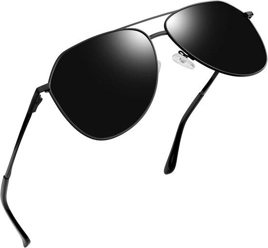 Polarized Aviator Zonnebril - UV400 Bescherming - Vintage Pilot Stijl voor Heren en Dames van GHZ Glasses