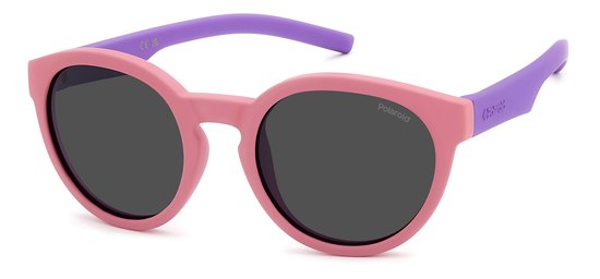 Polaroid Flexibele Zonnebril PLD 8019/S Kinderen Paars Polariserend van Merkloos