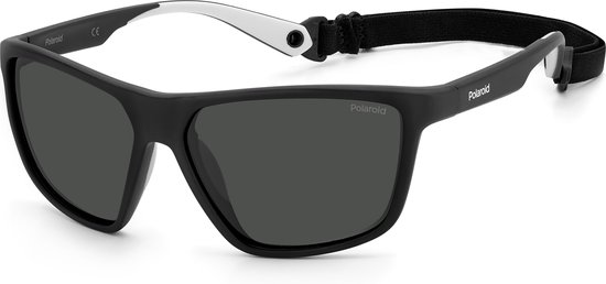 Polaroid Floating Watermaster Black & Grey Drijvende Antislip Sport Zonnebril Spiegellenzen + Band van Polaroid
