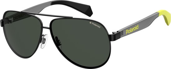 Polaroid kids zonnebril 8032/s 807/m9 Unisex Zwart Met Grijze Lens - gepolariseerd van Merkloos