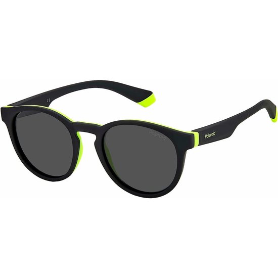 POLAROID Kinderen PLD 8048/S 71C BLACK YELLOW 45/18/130 JUNIOR Zonnebrillen van Merkloos