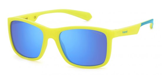 Polaroid Kinderen PLD 8053/S Matte yellow azure 49/16/130 JUNIOR Zonnebrillen
